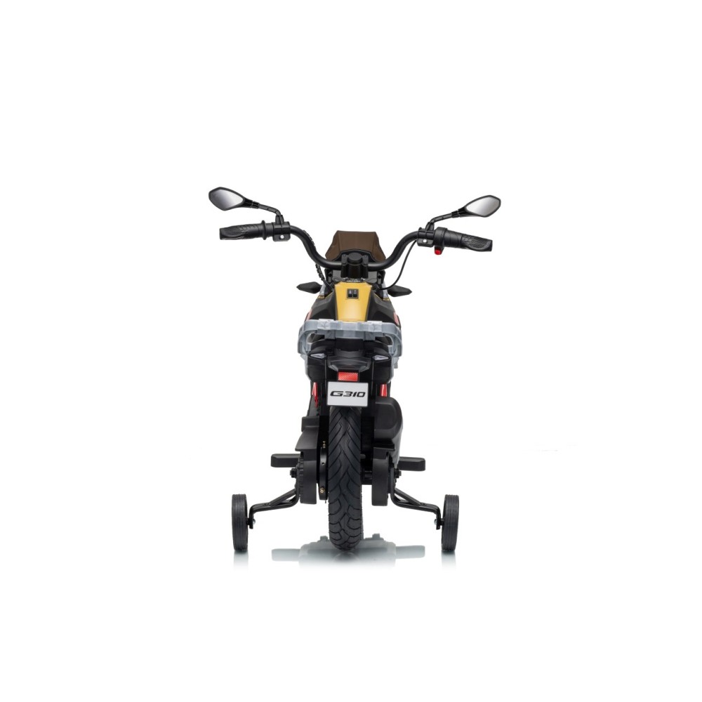 JOKO Elektrická Motorka BMW G310GS, penové kolesá, kožené sedadlo, zlatá šampanská