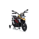 JOKO Elektrická Motorka BMW G310GS, penové kolesá, kožené sedadlo, zlatá šampanská