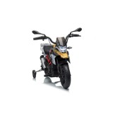 JOKO Elektrická Motorka BMW G310GS, penové kolesá, kožené sedadlo, zlatá šampanská