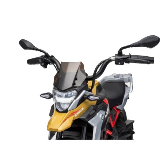 JOKO Elektrická Motorka BMW G310GS, penové kolesá, kožené sedadlo, zlatá šampanská
