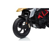JOKO Elektrická Motorka BMW G310GS, penové kolesá, kožené sedadlo, zlatá šampanská