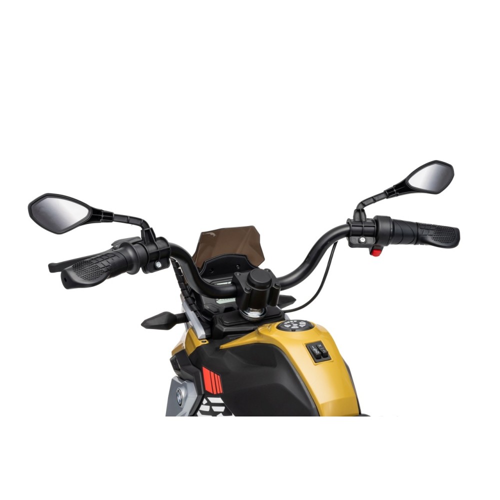 JOKO Elektrická Motorka BMW G310GS, penové kolesá, kožené sedadlo, zlatá šampanská