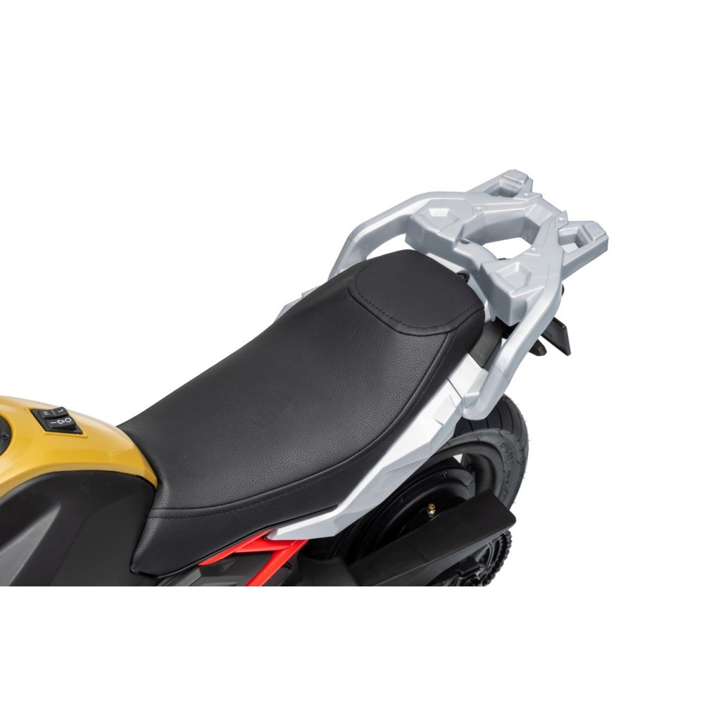 JOKO Elektrická Motorka BMW G310GS, penové kolesá, kožené sedadlo, zlatá šampanská
