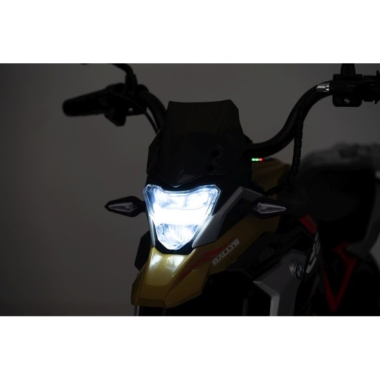 JOKO Elektrická Motorka BMW G310GS, penové kolesá, kožené sedadlo, zlatá šampanská