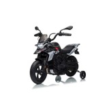 JOKO Elektrická Motorka BMW G310GS, penové kolesá, kožené sedadlo, čierna