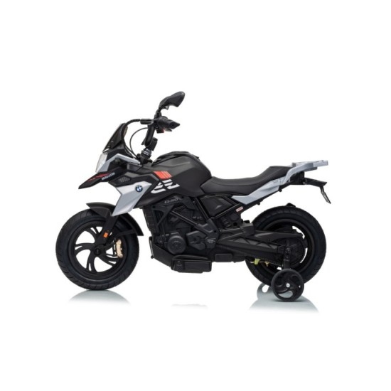 JOKO Elektrická Motorka BMW G310GS, penové kolesá, kožené sedadlo, čierna