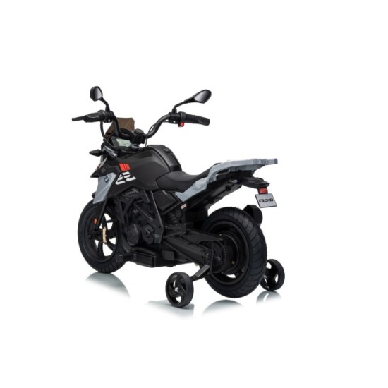 JOKO Elektrická Motorka BMW G310GS, penové kolesá, kožené sedadlo, čierna