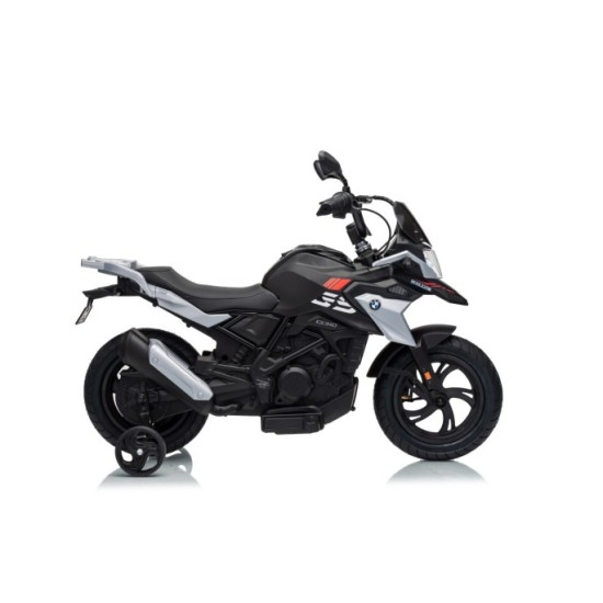 JOKO Elektrická Motorka BMW G310GS, penové kolesá, kožené sedadlo, čierna
