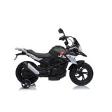 JOKO Elektrická Motorka BMW G310GS, penové kolesá, kožené sedadlo, čierna