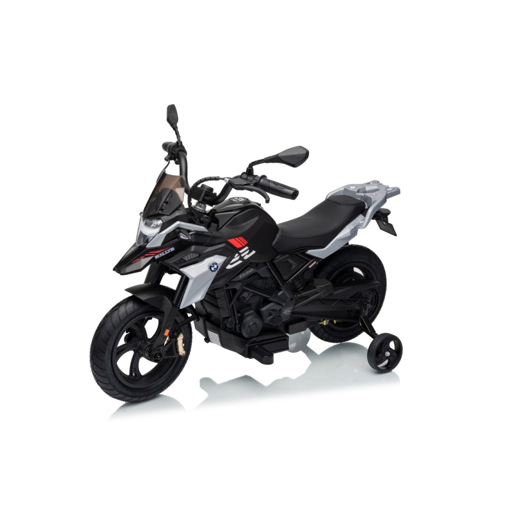 JOKO Elektrická Motorka BMW G310GS, penové kolesá, kožené sedadlo, čierna