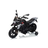 JOKO Elektrická Motorka BMW G310GS, penové kolesá, kožené sedadlo, čierna