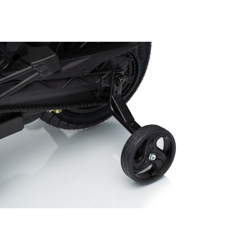 JOKO Elektrická Motorka BMW G310GS, penové kolesá, kožené sedadlo, čierna