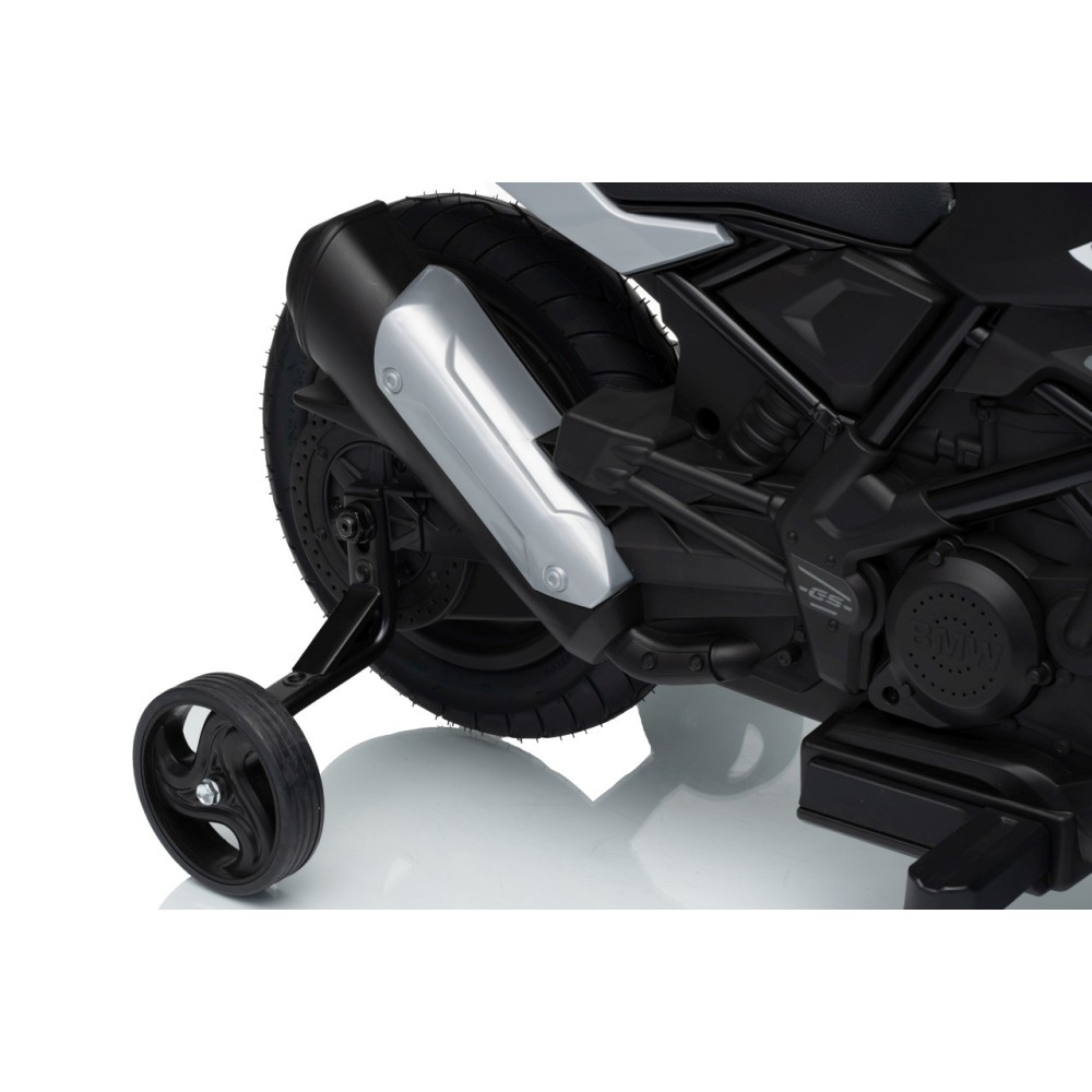 JOKO Elektrická Motorka BMW G310GS, penové kolesá, kožené sedadlo, čierna