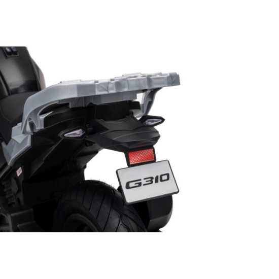 JOKO Elektrická Motorka BMW G310GS, penové kolesá, kožené sedadlo, čierna