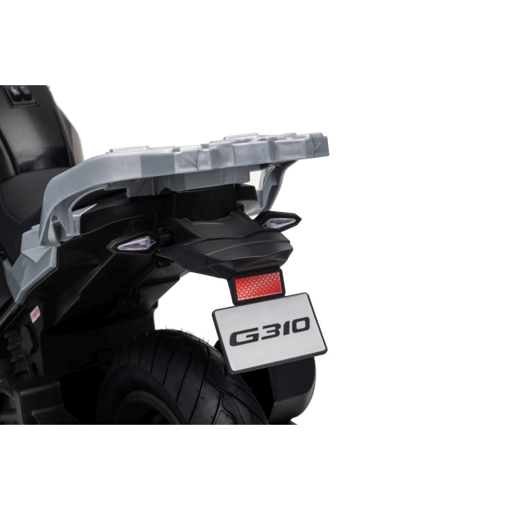 JOKO Elektrická Motorka BMW G310GS, penové kolesá, kožené sedadlo, čierna