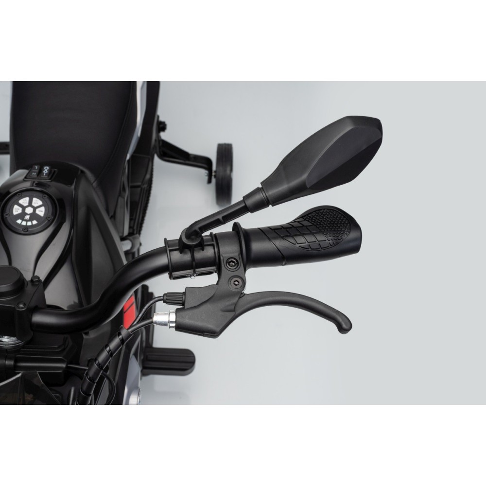 JOKO Elektrická Motorka BMW G310GS, penové kolesá, kožené sedadlo, čierna