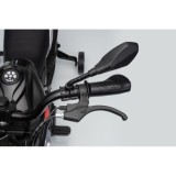 JOKO Elektrická Motorka BMW G310GS, penové kolesá, kožené sedadlo, čierna