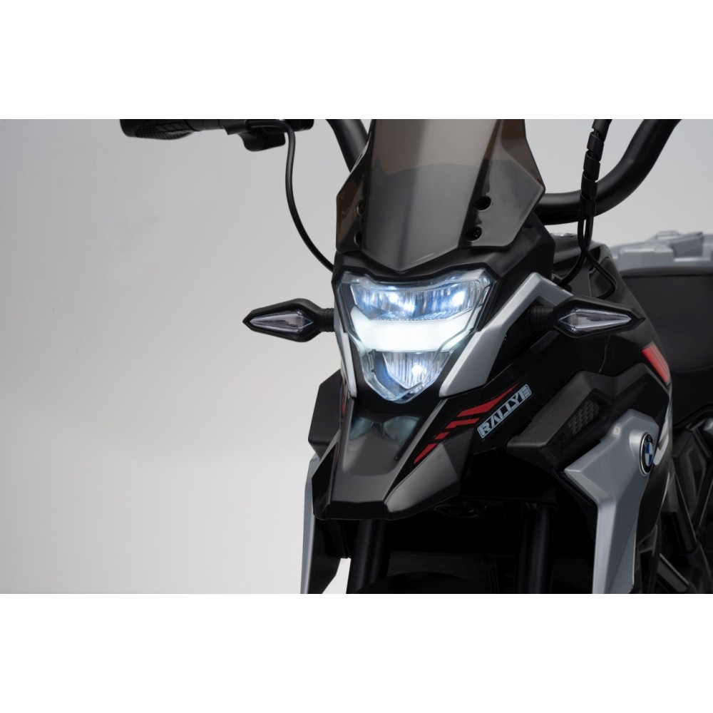 JOKO Elektrická Motorka BMW G310GS, penové kolesá, kožené sedadlo, čierna