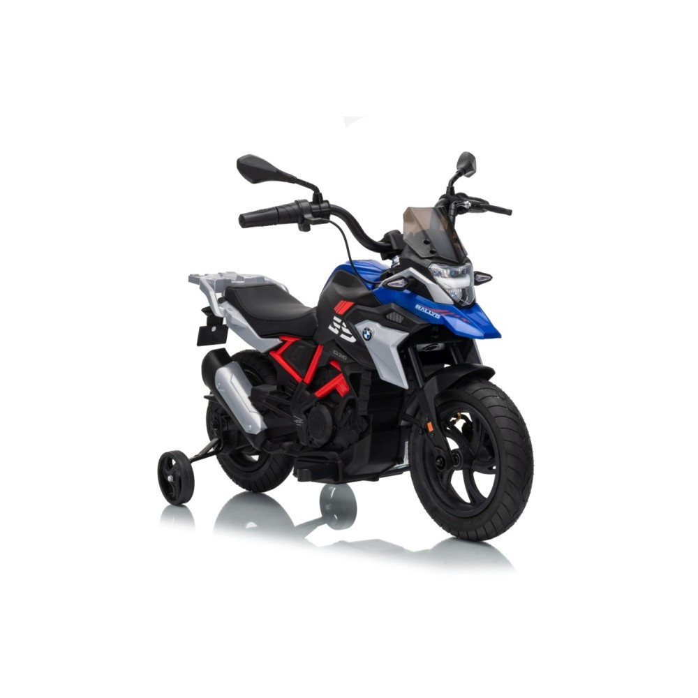 JOKO Elektrická Motorka BMW G310GS, penové kolesá, kožené sedadlo, modrá