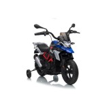 JOKO Elektrická Motorka BMW G310GS, penové kolesá, kožené sedadlo, modrá