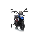 JOKO Elektrická Motorka BMW G310GS, penové kolesá, kožené sedadlo, modrá