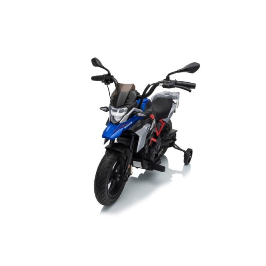 JOKO Elektrická Motorka BMW G310GS, penové kolesá, kožené sedadlo, modrá