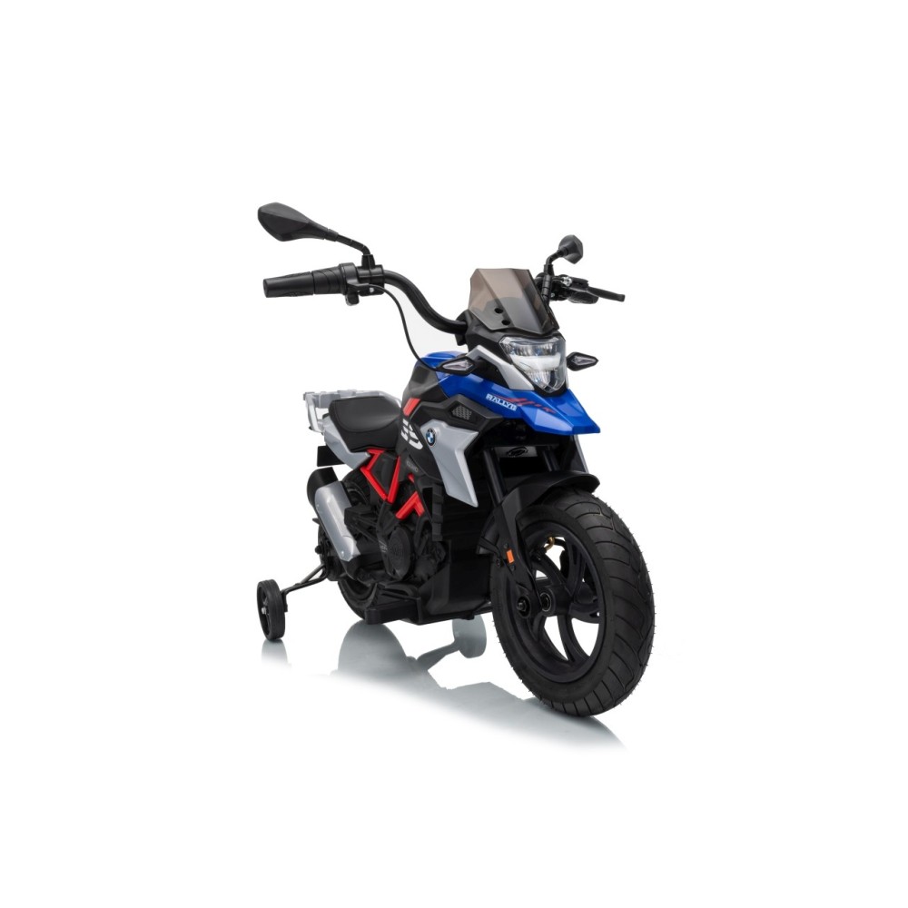 JOKO Elektrická Motorka BMW G310GS, penové kolesá, kožené sedadlo, modrá