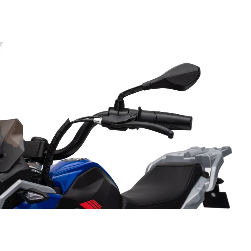 JOKO Elektrická Motorka BMW G310GS, penové kolesá, kožené sedadlo, modrá