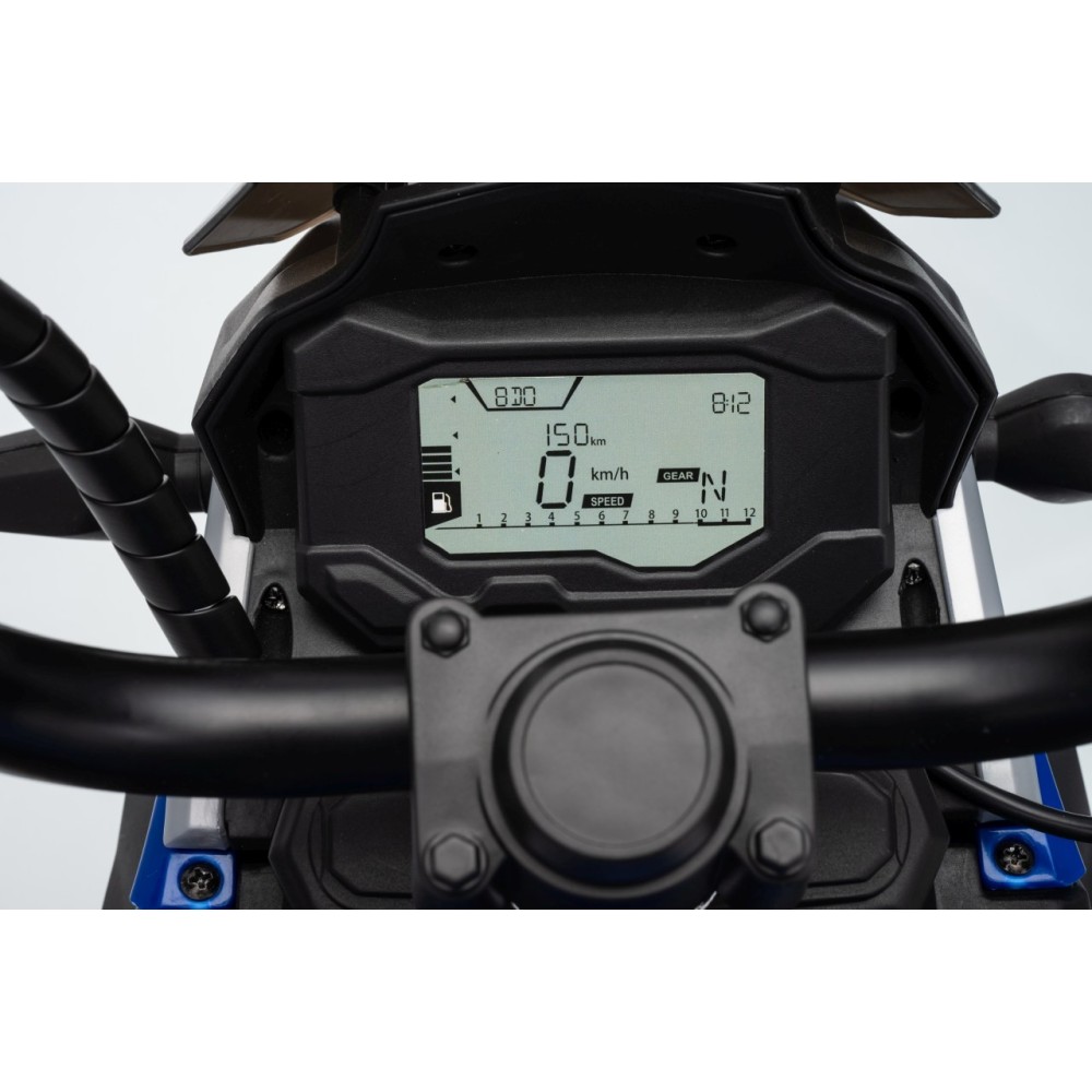 JOKO Elektrická Motorka BMW G310GS, penové kolesá, kožené sedadlo, modrá