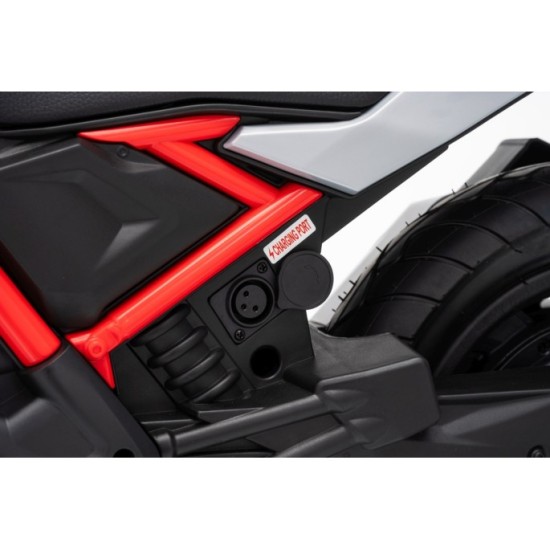 JOKO Elektrická Motorka BMW G310GS, penové kolesá, kožené sedadlo, modrá
