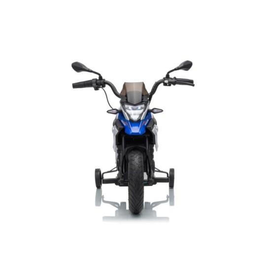 JOKO Elektrická Motorka BMW G310GS, penové kolesá, kožené sedadlo, modrá