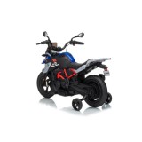 JOKO Elektrická Motorka BMW G310GS, penové kolesá, kožené sedadlo, modrá