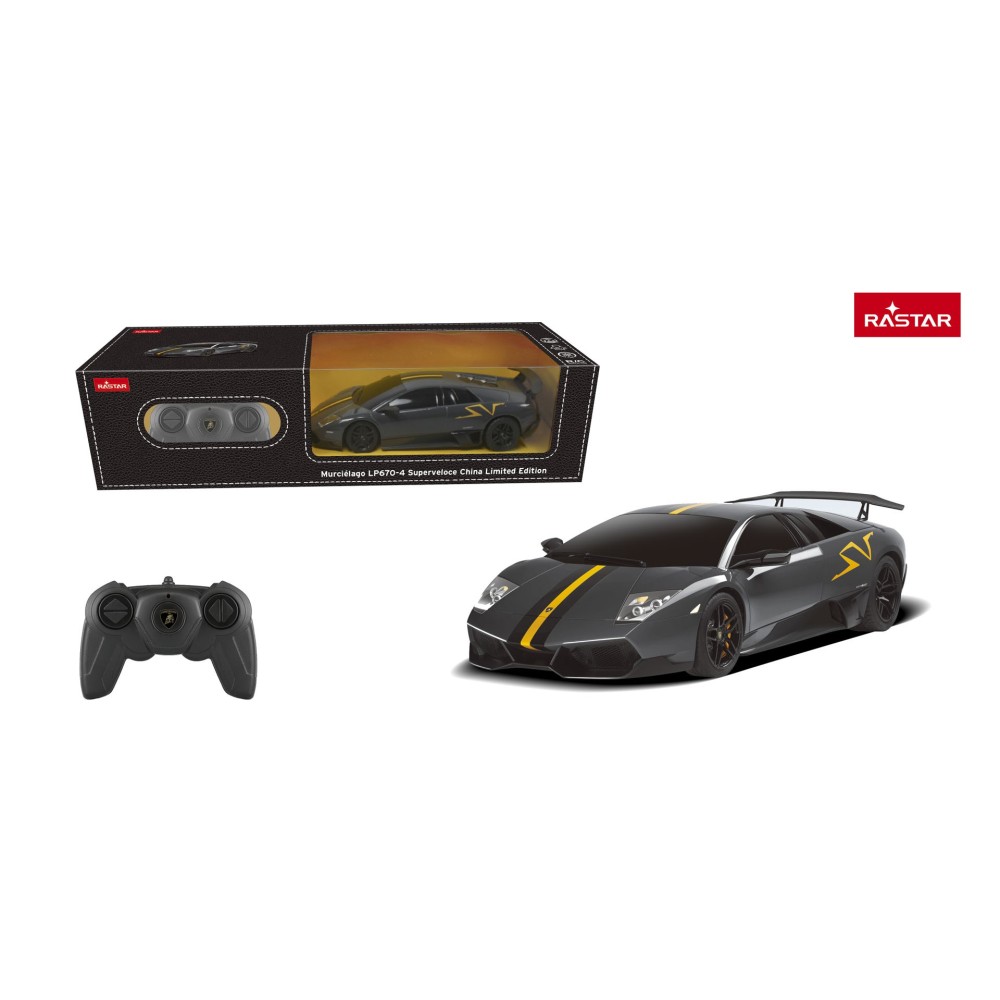 Rastar RC Auto Murcielago LP670-4 Superveloce na diaľkové ovládanie, sivé
