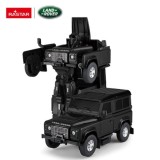 Rastar RC Auto Robot Land Rover Defender na diaľkové ovládanie 2v1, so svetlom a zvukom, čierne