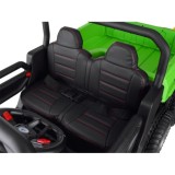 JOKO Elektrické autíčko Farmer s Vyklápacou Vlečkou, pre 2 deti, Nosnosť 50kg, 6 kolesové, pohon 4x4 24V, penové kolesá, zelené