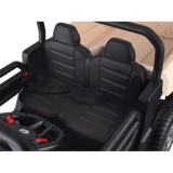 JOKO Elektrické autíčko Farmer s Vyklápacou Vlečkou, pre 2 deti, Nosnosť 50kg, 6 kolesové, pohon 4x4 24V, penové kolesá, béžové