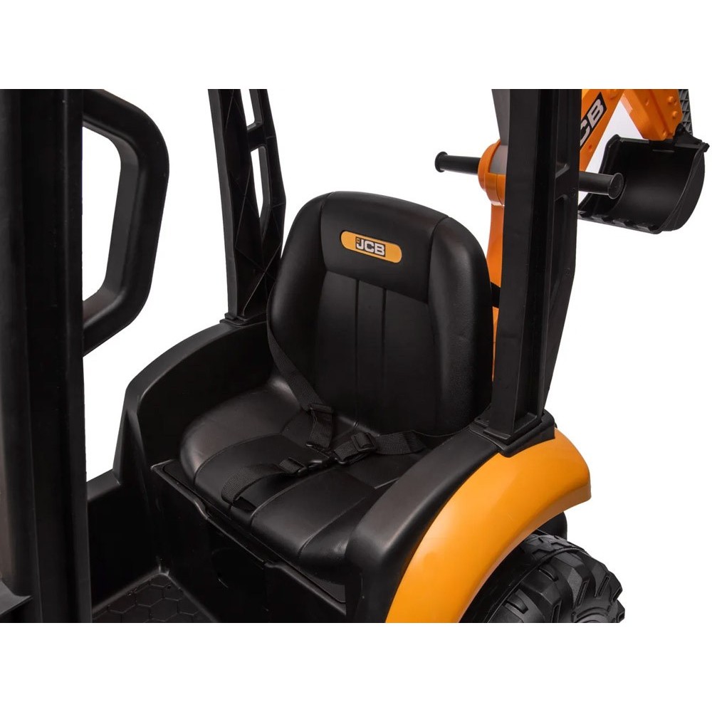 JOKO Veľký Elektrický traktor s naberačkou a lyžicou 4v1, žltý