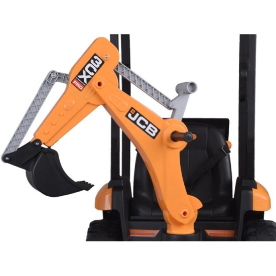 JOKO Veľký Elektrický traktor s naberačkou a lyžicou 4v1, žltý