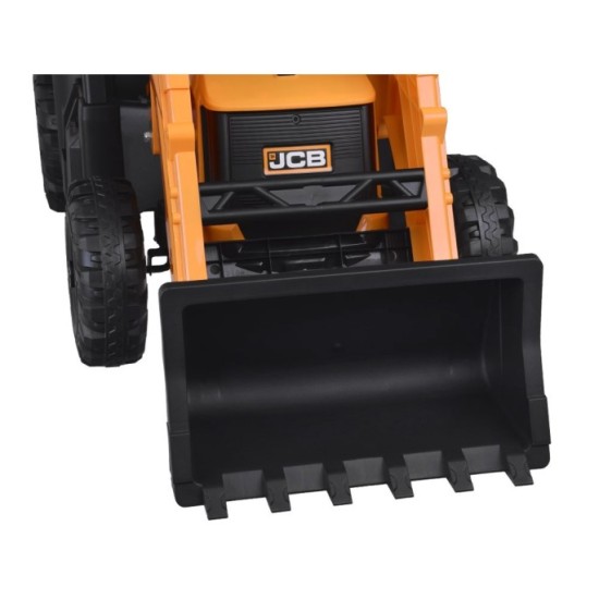 JOKO Veľký Elektrický traktor s naberačkou a lyžicou 4v1, žltý