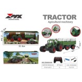 JOKO RC Traktor s Elektricky Vyklápacou vlečkou, svetlom a zvukom, na diaľkové ovládanie, zelený