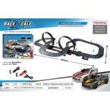 JOKO Autodráha na batérie s licenciou TOYOTA 184x98 cm, USB nabíjačka, dĺžka 716cm
