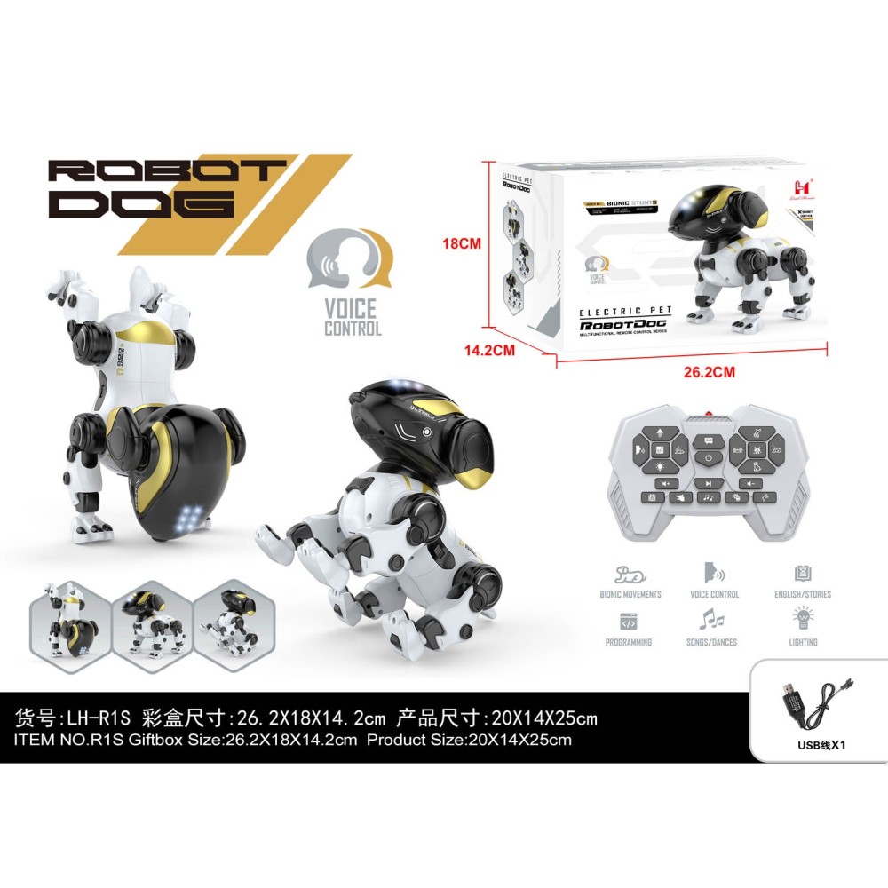 JOKO RC Robot Pes Bunny na diaľkové ovládanie, biely