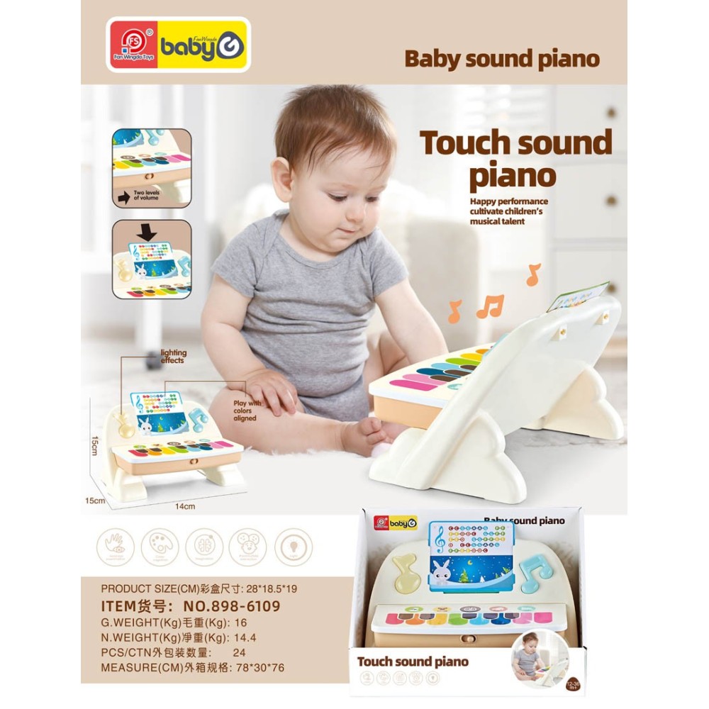JOKO Detský Interaktívny Klavír Touch Piano na batérie
