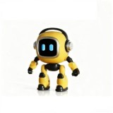 JOKO RC Inteligentný AI robot na učenie a konverzáciu, slovenský jazyk + 37 jazykov, LED svetlo, Reproduktor, Budík, žltý