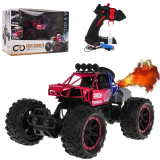 JOKO RC Auto Crawler s Dymovým Efektom na diaľkové ovládanie a LED svetlom, metalické červené