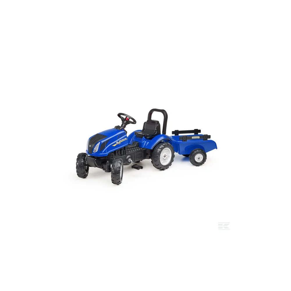 FALK Traktor New Holland T6 s vlečkou a otváracou kapotou