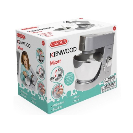 Casdon Interaktívny Mixér na batérie Kenwood, strieborný