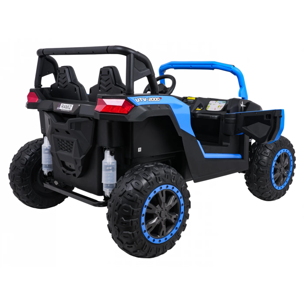 JOKO Elektrické autíčko Buggy 4x4 ATV Racing 200W 24V, nosnosť 60kg, Dvojmiestne, penové kolesá, modré