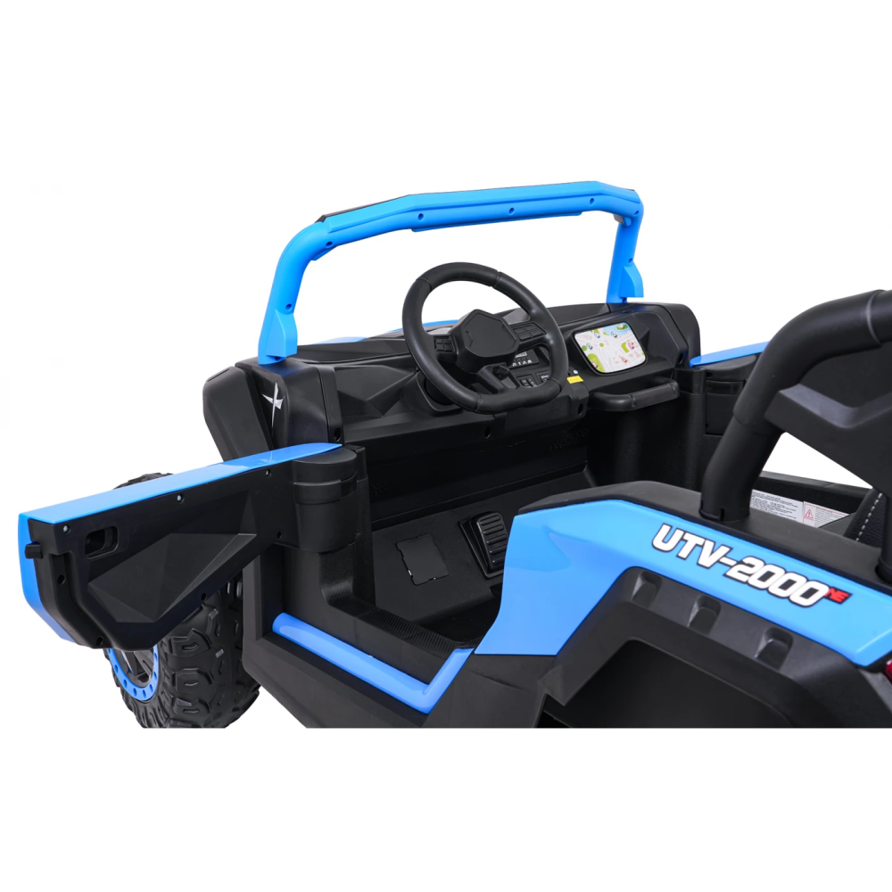 JOKO Elektrické autíčko Buggy 4x4 ATV Racing 200W 24V, nosnosť 60kg, Dvojmiestne, penové kolesá, modré