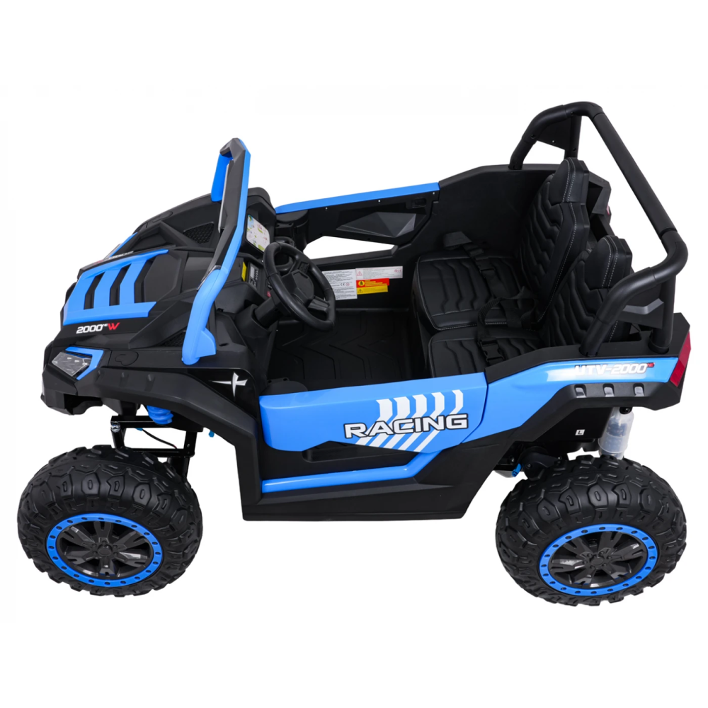 JOKO Elektrické autíčko Buggy 4x4 ATV Racing 200W 24V, nosnosť 60kg, Dvojmiestne, penové kolesá, modré